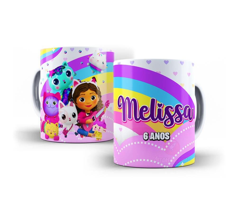 Caneca A Casa Mágica da Gabby Polímero Personalizada