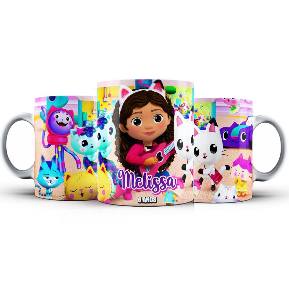 Caneca A Casa Mágica da Gabby Polímero Personalizada