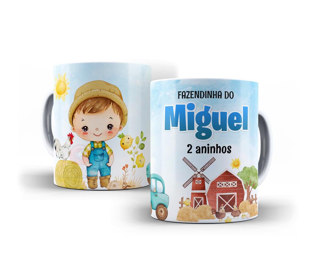 Caneca Fazendinha Polímero Personalizada