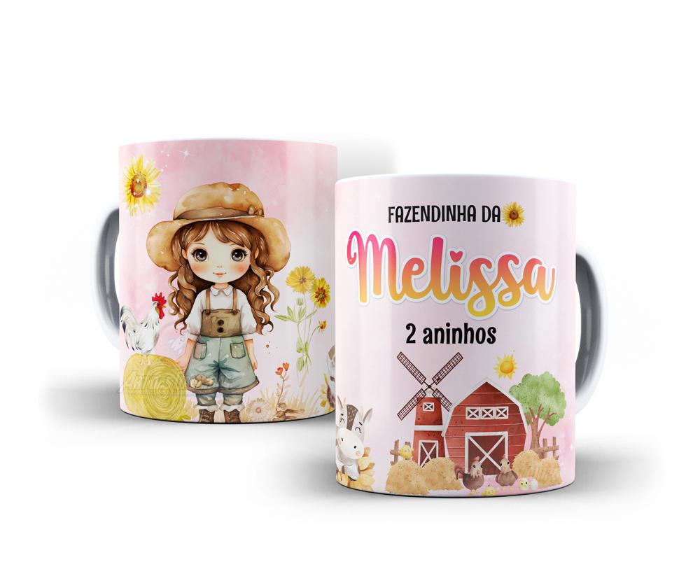 Caneca Fazendinha Polímero Personalizada