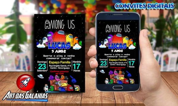 Convite Digital Among Us Mod01