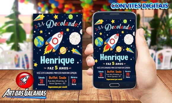 Convite Digital Astronauta