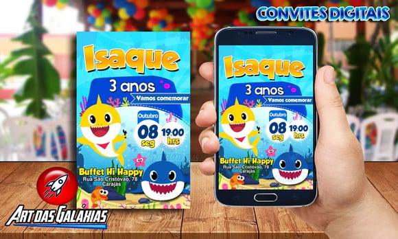 Convite Digital Baby Shark MOD01