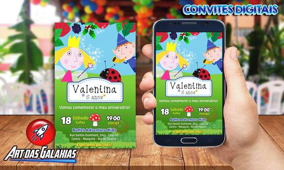 Convite Digital Ben e Holly