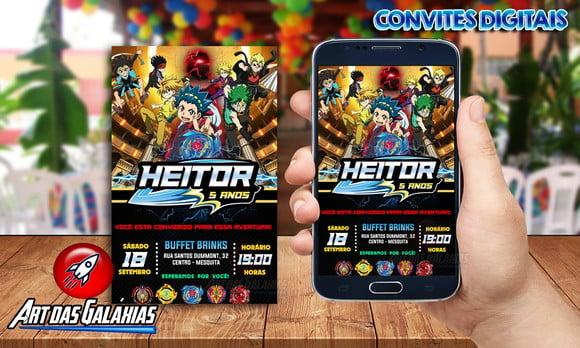 Convite Digital Beyblade