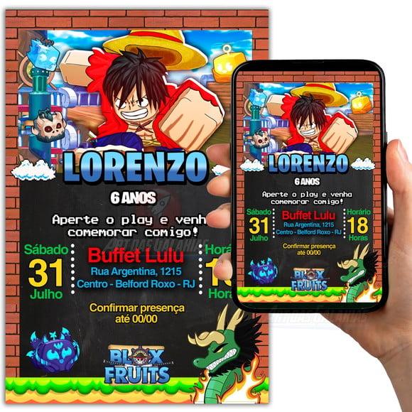 Convite Digital Blox Fruits