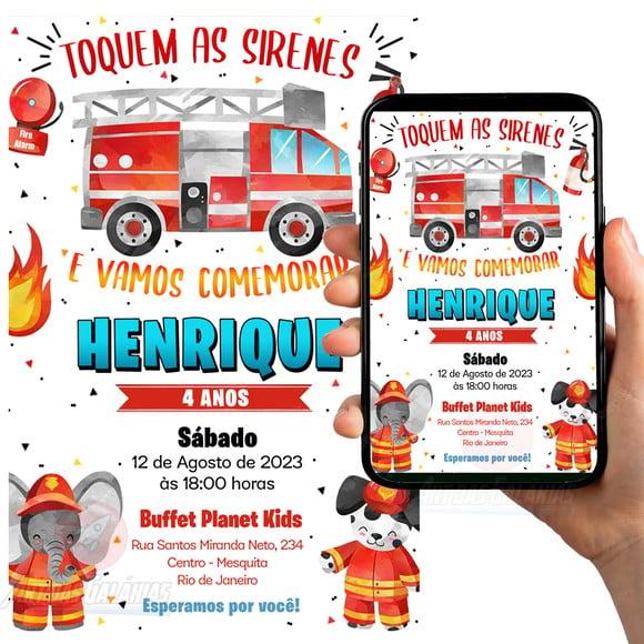 Convite Digital Bombeiros