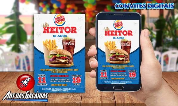 Convite Digital Burger King