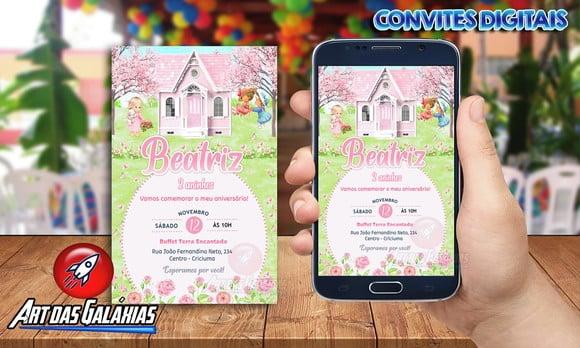 Convite Digital Casa de Boneca