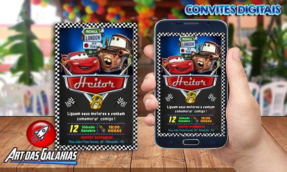 Convite Digital Carros