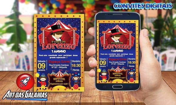 Convite Digital Circo MOD06