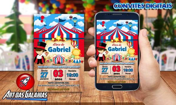 Convite Digital Circo Mod01