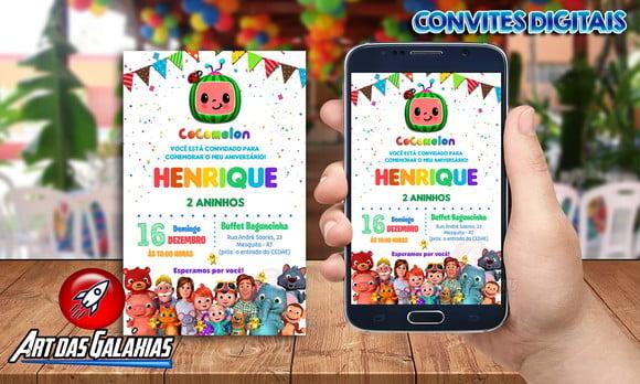 Convite Digital Cocomelon