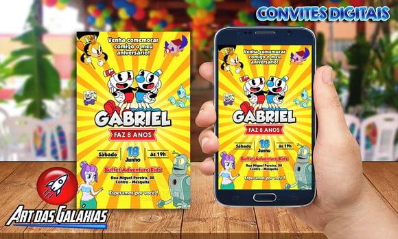 Convite Digital Cuphead