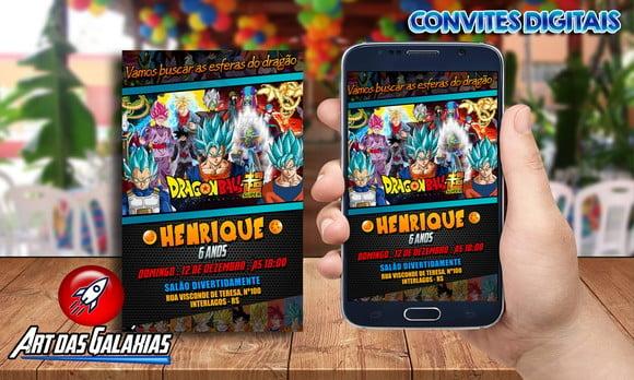 Convite Digital Dragon Ball Z MOD01