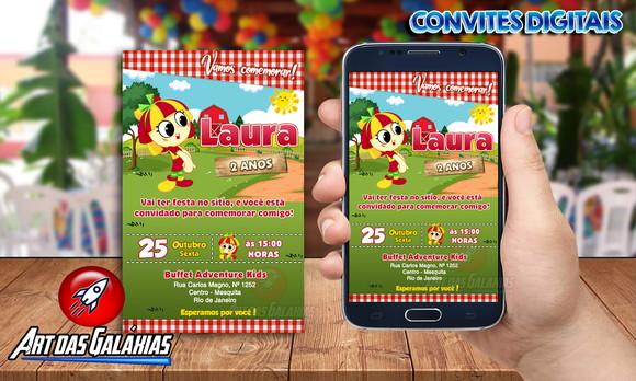 Convite Digital Emília Sitio Pica Pau Amarelo