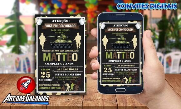 Convite Digital Exercito