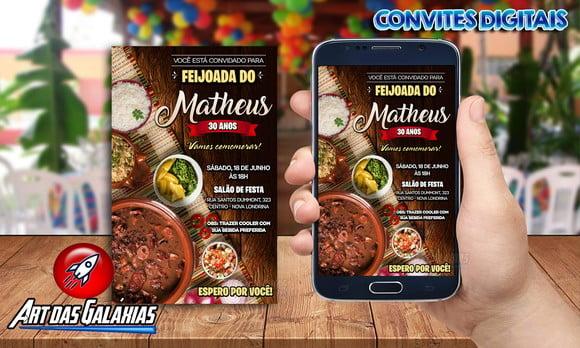 Convite Digital Feijoada