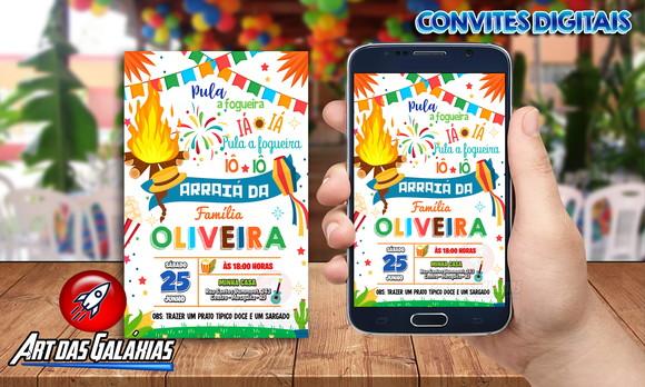 Convite Digital Festa Junina - Arraiá