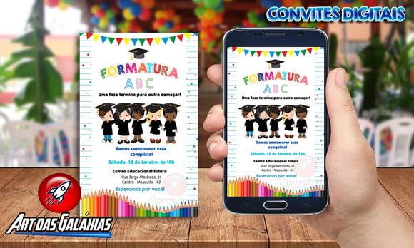 Convite Digital Formatura Abc