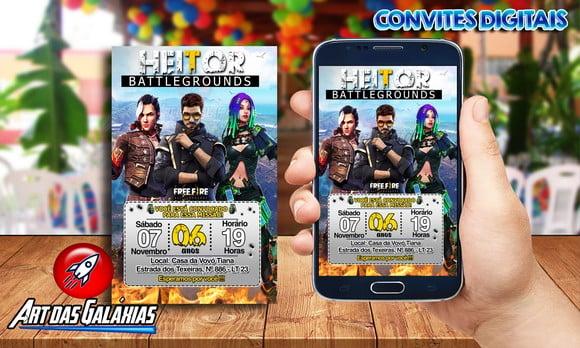 Convite Digital Free Fire MOD02