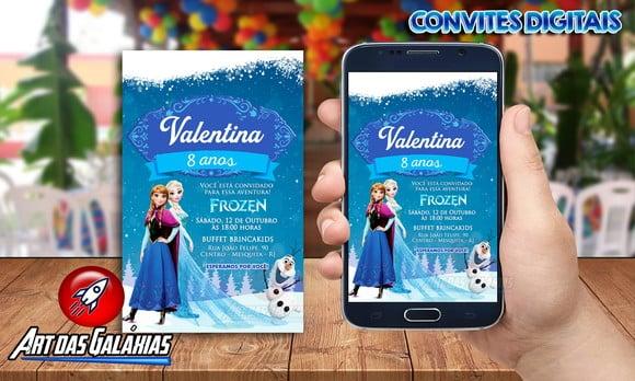 Convite Digital Frozen