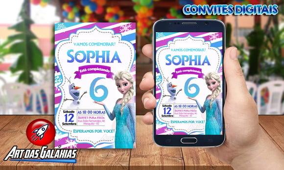 Convite Digital Frozen
