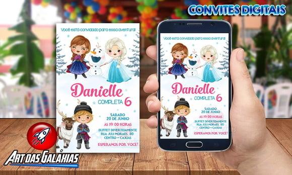 Convite Digital Frozen