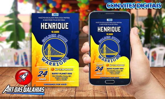 Convite Digital Golden State Warriors