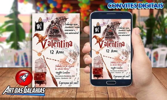 Convite Digital Harry Potter