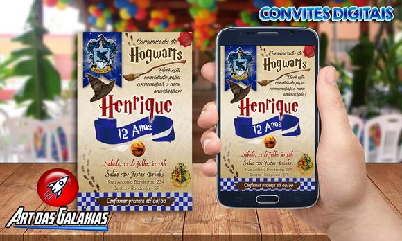 Convite Digital Harry Potter