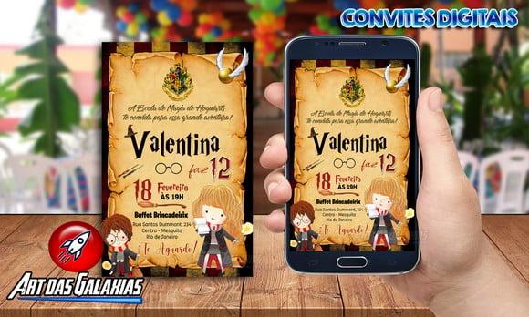 Convite Digital Harry Potter