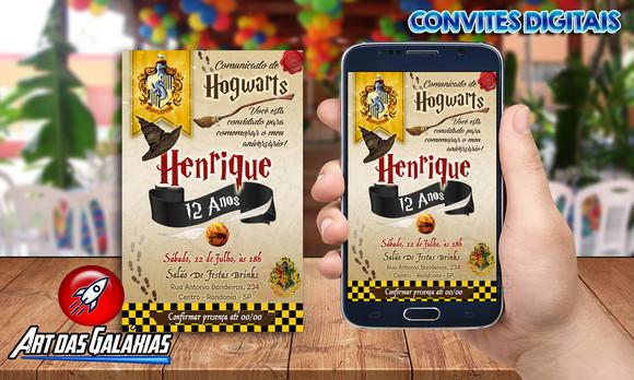 Convite Digital Harry Potter