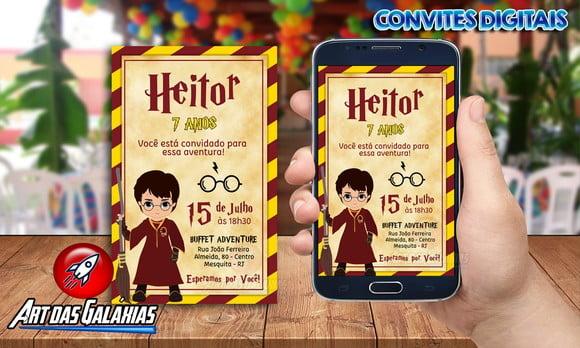 Convite Digital Harry Potter