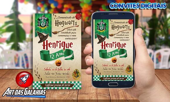 Convite Digital Harry Potter