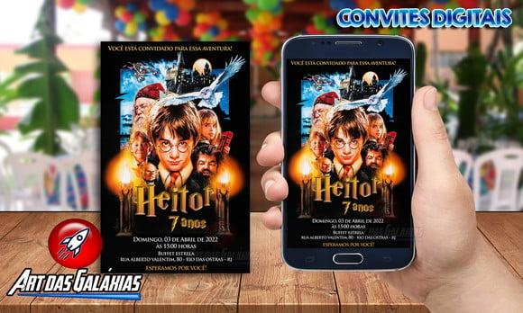 Convite Digital Harry Potter