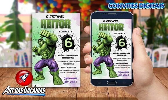 Convite Digital Hulk
