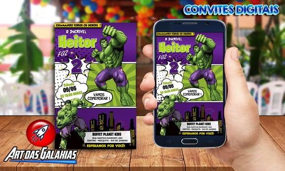 Convite Digital Hulk