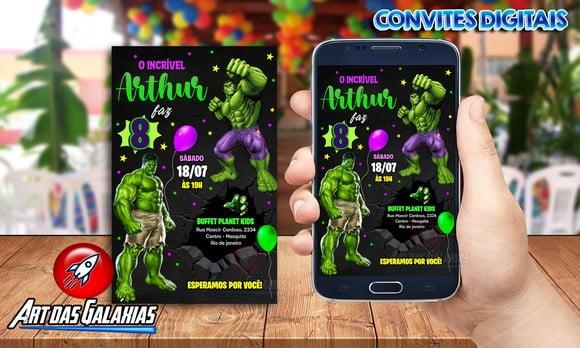 Convite Digital Hulk