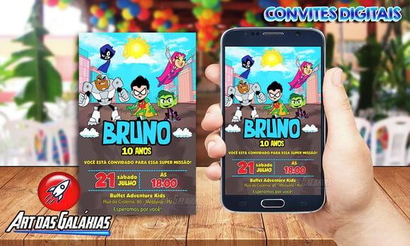Convite Digital Jovens Titãs