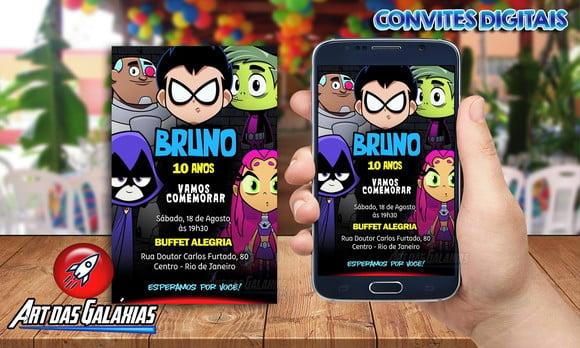 Convite Digital Jovens Titãs