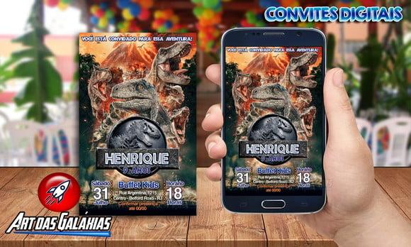 Convite Digital Jurassic Park
