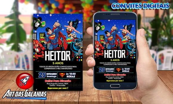 Convite Digital Liga Da Justiça
