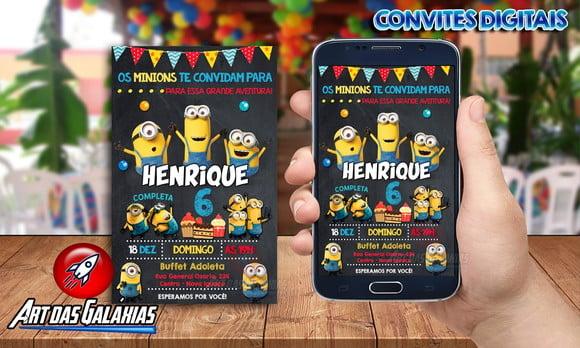Convite Digital Minions