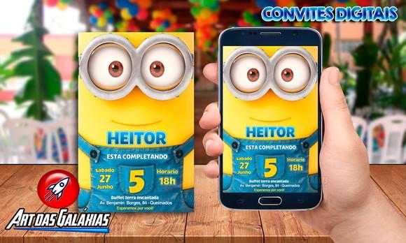 Convite Digital Minions