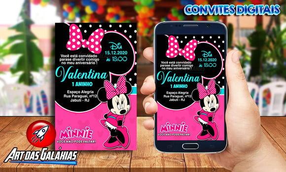 Convite Digital Minnie MOD01