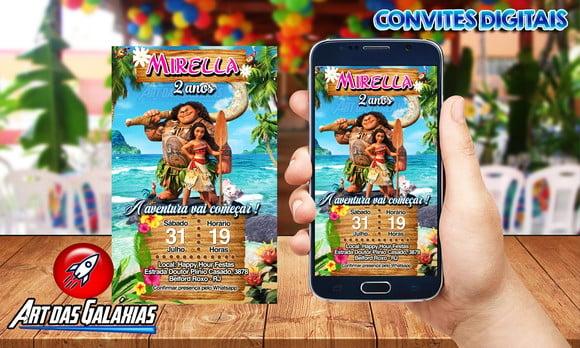 Convite Digital Moana MOD01