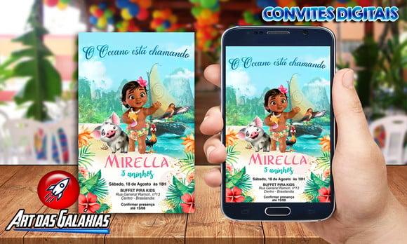 Convite Digital Moana Baby Mod03