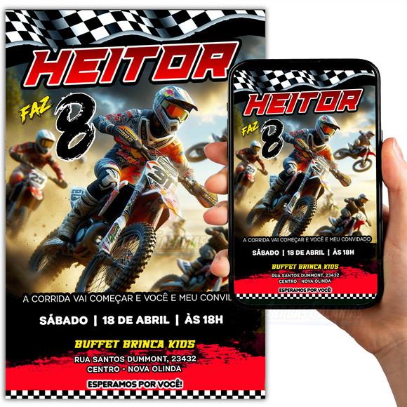 Convite Digital Motocross