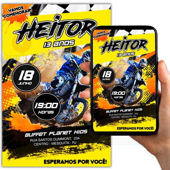 Convite Digital Motocross